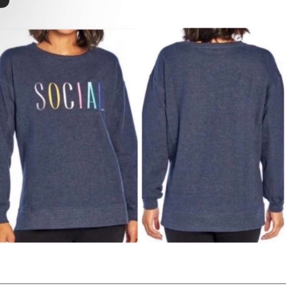 🚨BoGo½ New WILDFOX Cobolt Blue “Social” Sweatshirt